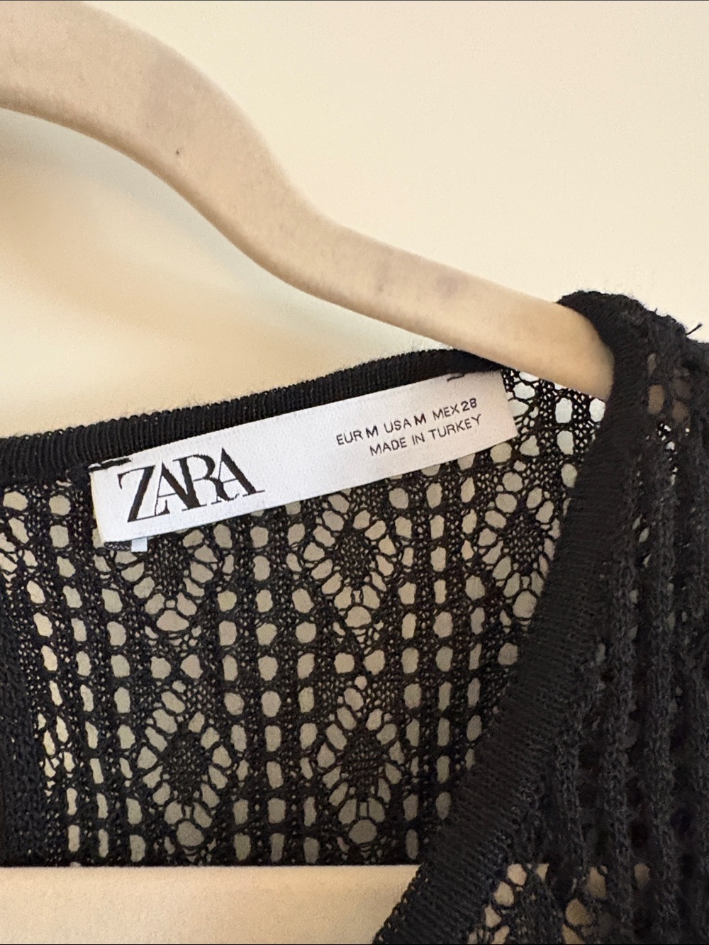 Zara Black Lace Ruffle Mini Dress - Picture 2 of 4